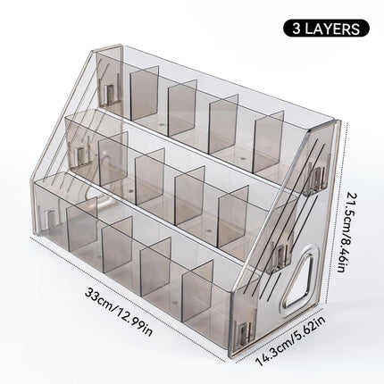 3/4/5/6/7 Layers Acrylic Nail Polish Display Rack Transparent Cosmetic Organizer Multi-layer Simple Mounting Rack Stand Holder