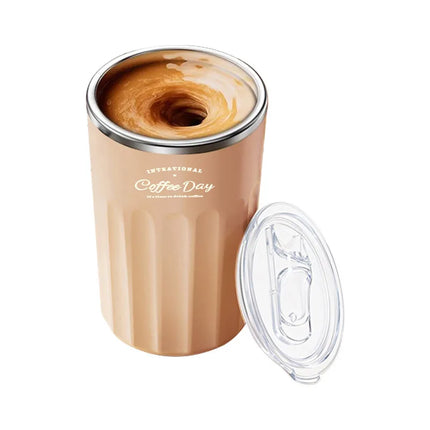 400ML Automatic Stirring Cup Rechargeable Coffee Electric Mixer 316 Stainless Steel Rotating Mug Milk Magnetic Mixing Cup   USB