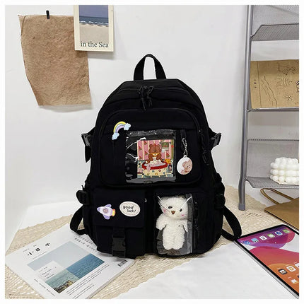 Fashion Girls Backpack New Large Capacity Korean Style Women Backpacks Cute Student School Backpack Versatile Women's Bag