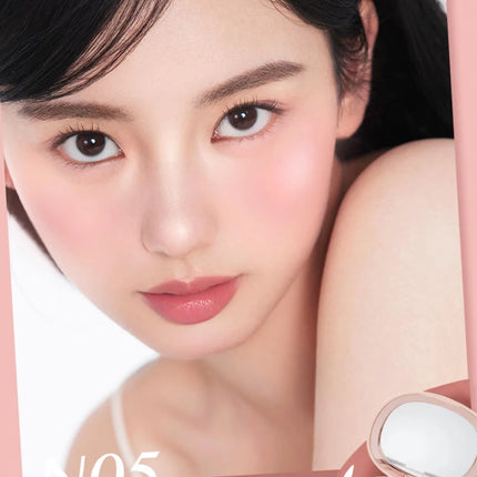 Foreverkey Double Color Blush Plate Water Light Blusher Highlight Cream Long Lasting Natural Brighten Peach Pink Rouge Makeup