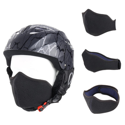 Fashion Winter Thermal Balaclava Full Face Mask Skiing Hat Bandana Hat Windproof Snowboard Scarves Women's Men Helmet Cap Black