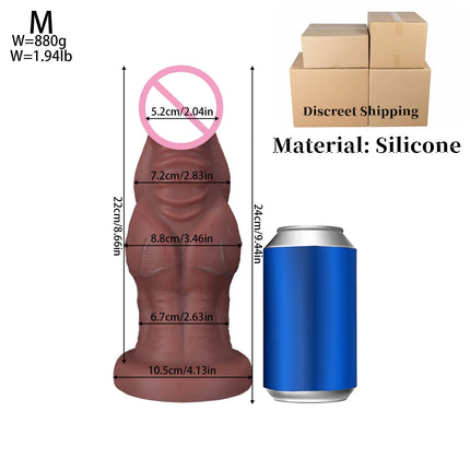Huge Horse Dildo Thick Anal Plug Realistic Penis Soft Silicone Dick Toy Muscle Dildos Vaginal Massage Dilator Sex Toys Women Men