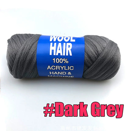 70G Twist Wraps/Roll 70g Black Brazilian Wool Hair Acrylic Yarn For African Synthetic Crochet Hair Jumbo Braids Braids