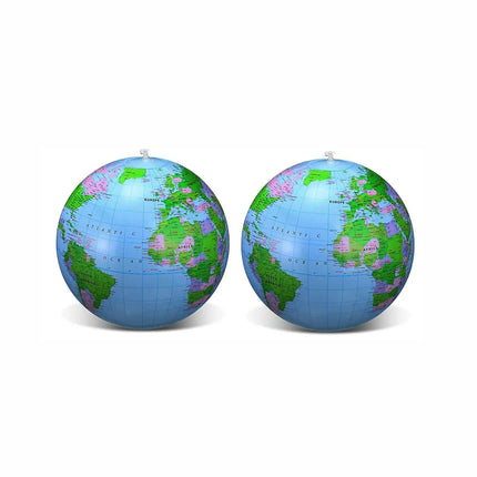1/2/4 PCS Inflatable Globe Blow up World Globe Summer Outdoor PVC Beach Ball for Kids School Classroom Geography Party