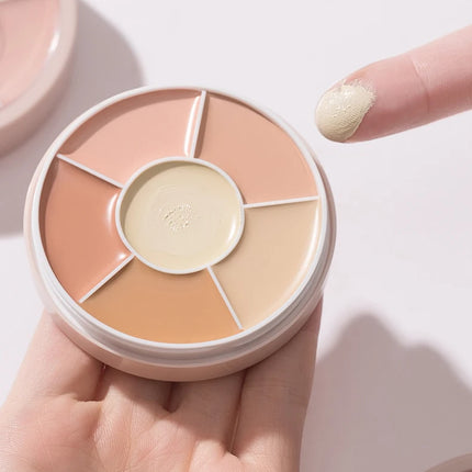 6 in1 Professional Full Coverage Concealer Flawlessly Covers Dark Circles Wrinkles Pore Silky Texture Concealer Hides Dark Spots