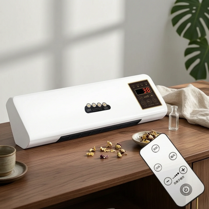 Heater and Air Conditioner PTC Fast Heating Wall Mounted Heater Cooler Portable Mini Heating and Cooling 6-Hour Timer Climate