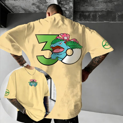 Oversized Cosplay Costumes Pokémon Gengar Summer 2026 New Product Original Style Anime Printed Y2K Hip Hop Casual Unisex T-shirt