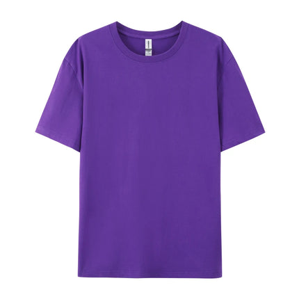 Customize 100% Cotton T-Shirt Quality Women & Men's Top Tee Design Brand Logo Print on Demand Crewneck Tee Workwear Team Clothes