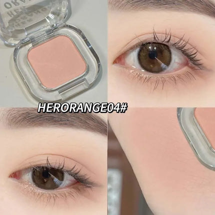 Gothic Red Brown Smoked Matte Eyeshadow Palette Smooth Shimmer Monochrome Eye Shadow Long-Lasting Brightening Silkworm Pigments