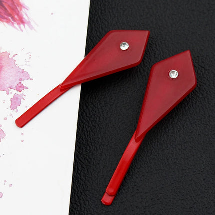 Cartoon EDENS ZERO Rebecca Hair Clip Pin for Women Red Geometric Crystal Hairpin Headwear Hair Styling Toilet Paper Accessories