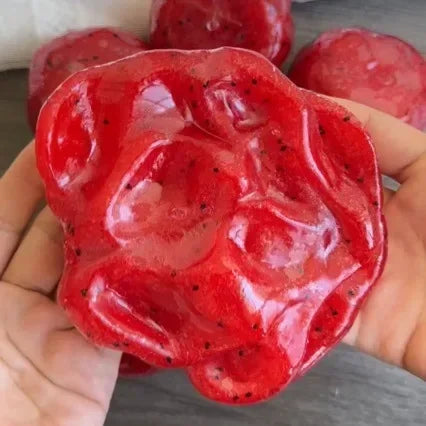 Handmade Watermelon Slushy Squishy Toy Stress Relief Squeeze Toy Soft Slow Rebound  Realistic Fruit Simulation Model Adult Gift