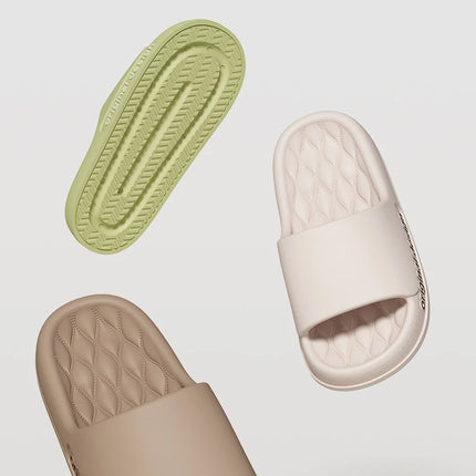 Men Trend New Summer Slippers Soft Non-slip Sole Cloud Sandals for Home Beach Indoor Outdoor