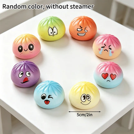 Dumpling Squishies Rainbow Dumpling Squeeze Ball Fidget Toy Mystery Blind Box Pinch Stress Relieve Slow Rebound Ornamnet