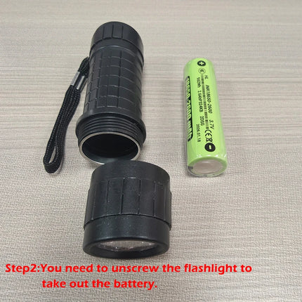 Portable LED Mini Children's Flashlight Super Bright Using 3 Batteries Keychain Lantern Pocket Outdoor Waterproof Camping Torch