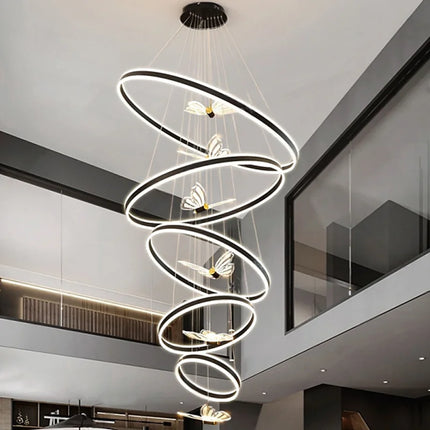 Modern Home Decor Ring LED Lights Pendant Light Lamps for Living Room Chandeliers for Dining Room Hanging Light Indoor Lighting