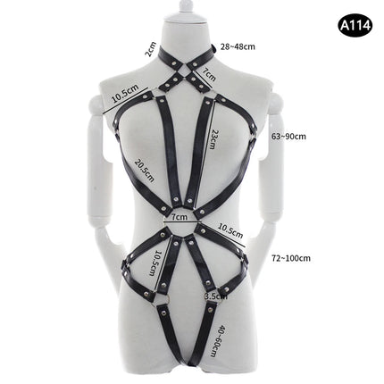 Body bondage harness leather belt erotic clothes sexy lingerie adult games restraints sex toys for couples women bdsm tools