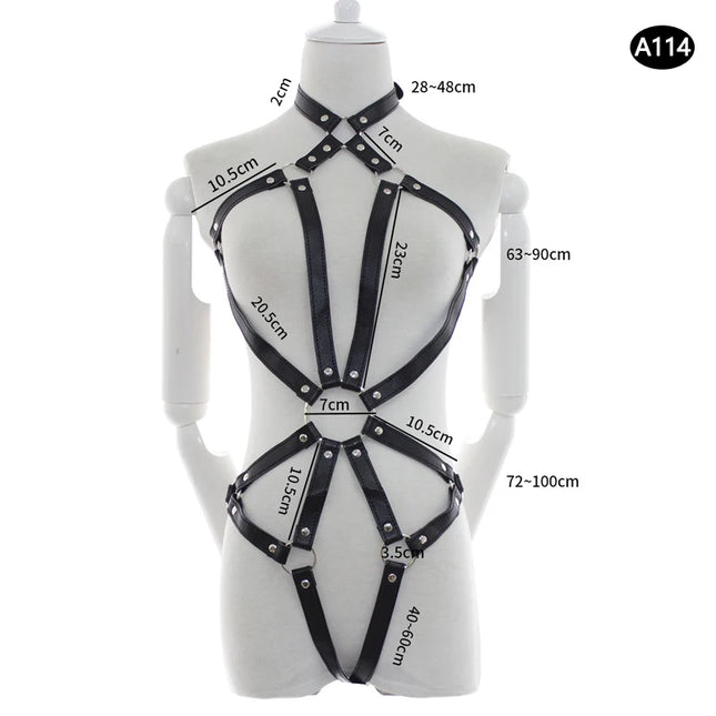 Body bondage harness leather belt erotic clothes sexy lingerie adult games restraints sex toys for couples women bdsm tools