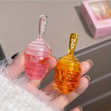 Small Honeypot Lip Oil Moisturizing and Fading Lip Pattern Water Lip Balm Dudu Lips