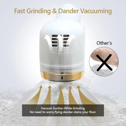 Rechargeable Electric Foot Rasp Electric Pedicure Foot Sander IPX7 Waterproof Grinding Heads to Eliminate Feet Dead Skin