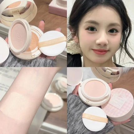 2 In 1 Double Layer Air Cushion Concealer Foundation Makeup Pressed Powder Full Coverage Moisturizing Makeup Base Cosmetic