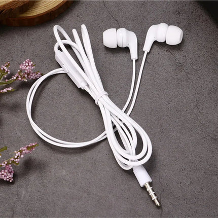 1 Pcs Fashion  4 Colors Super Bass With Built-in Microphone 3.5mm In-Ear Wired Earphone Hands Free For Smartphones Earbuds