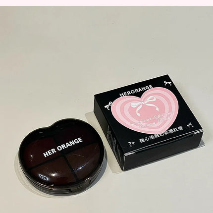 Herorange Sweetheart Blush Cream｜Four Colors in One, Delicate and Skin-Friendly, Brightens and Contours with Full Vitality