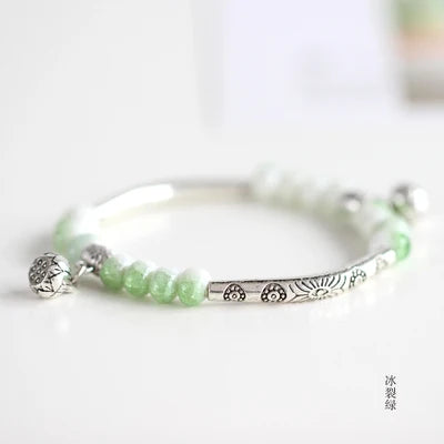 Women's Ceramic hand made DIY Bracelets Artware Retro bracelet for woman girl gift Fashion Jewelery wholesale #1555