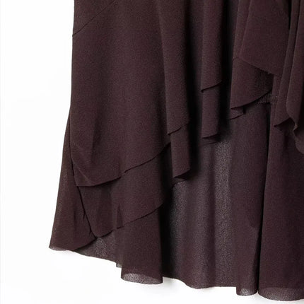 Y2K Top Women Summer Tank Crop Top Female Sleeveless Sexy Pleated Top Street Style Casual Korean Clothing Brown Cute Party Top