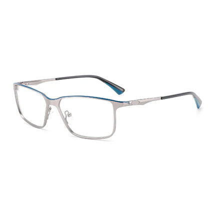 ZENOTTIC  Modish Metal Eyebrow Prescription Glasses for Men Square Photochromic Optical Eyeglasses Progressive Eyewear