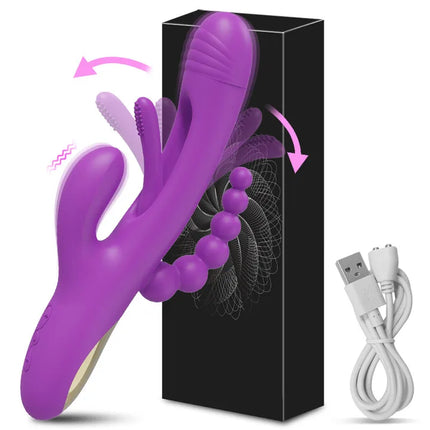 3 in 1 Tapping Flapping Vibrator for Women Clitoris Clit Sucker Stimulator Sex Toys Female Rabbit Sucking Vibrators Adult Goods