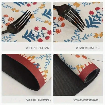 Minimally Styled Coffee Machine Mat and Anti-Slip Kitchen Mat, Kitchen Water and Anti-Slip Mat, Kitchen Dining Mats