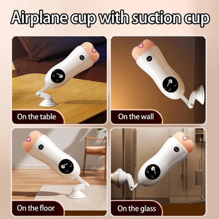 Men's Masturbation Cup Penis Trainer Male Manual Masturbator Hands-Free Suction Cup 3D Simulation Pocket Pussy Sex Toy For Men