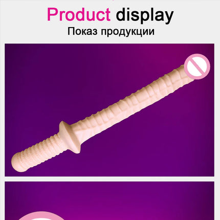 Super Long Dildos Anal Plug with Handle Penis Butt Plug Female Masturbation Adult Sex Toys for Women Men Couple Aduts Products