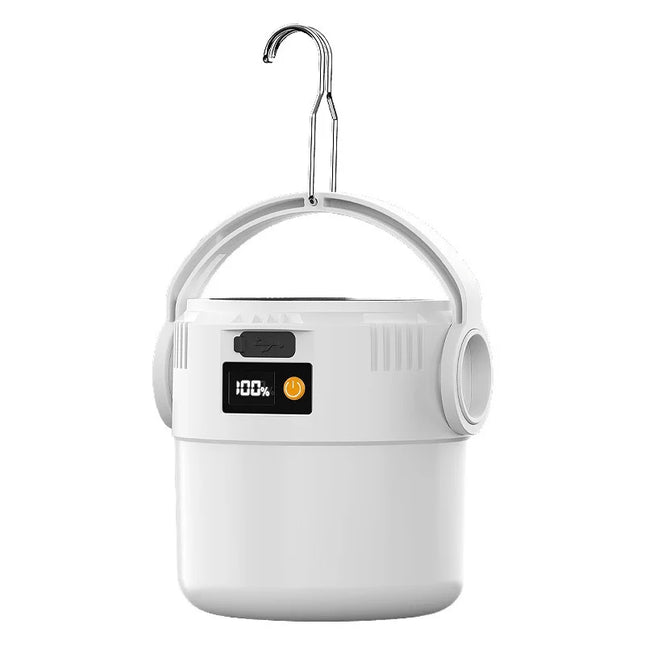Portable Solar Camping Lantern, USB Rechargeable Waterproof Emergency Light for Hiking, Backpacking & Tent Activities