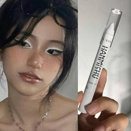 Shimmering Highlight Stick Pearlescent Matte Eyeshadow Silkworm Stick White Pen Glitter Silver Highlighter Pen Eyeliner Lyi A5V5