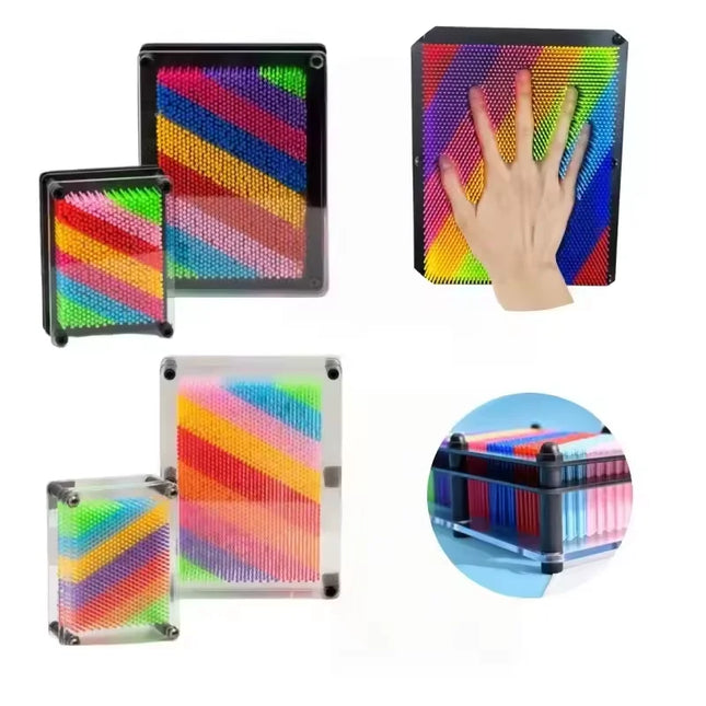 3D Clone Pin Compression Art Clone Hand Model Children's Toy Screen Insertion Pin Board Sculpture Painting Carving Illustration
