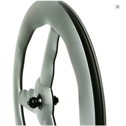 T1000 700C Road Bicycle 3 Spoke Carbon Wheels TT bike Wheelst Clincher /Tubeless Tri spoke wheel