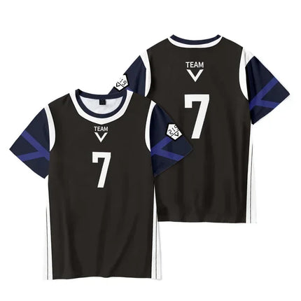 Blue summer 2025 lock t-shirt, Isagi Yoichi, new Esperion Merch, football uniform, casual t-shirt for women and men, round neck