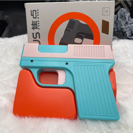 Capacity 10PCS Pistol Style Lighters with 3 Cigarette Case Jet Blue Flame Gas Lighter Windproof Cigar Lighter Gadgets for Men