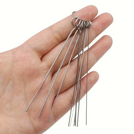 10set Showerhead Cleaning Needle Stainless Steel Keyboards Shower Heads Needle Cleaner Home Multi-purpose Nozzle Cleaning Tool
