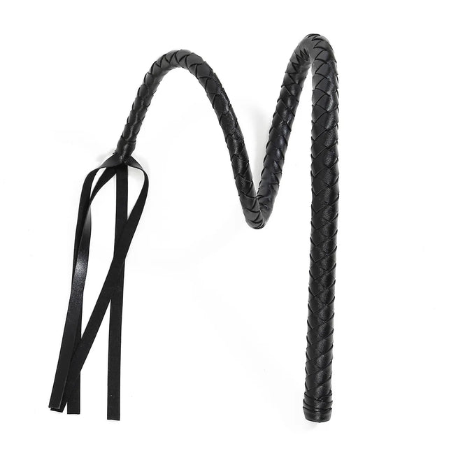 BDSM Leather Bullwhip Snake Whip Long Spanking Paddle Slave Role Play Fetish Gear Bondage Restraint Adult Sex Toy for Women Men