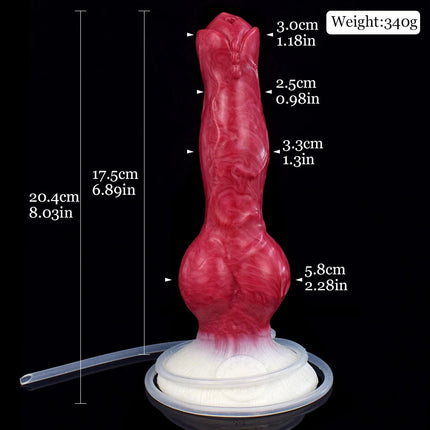 NNSX Ejaculation Dildo with Strong Suction Cup Wolf/Dog Anal Plug Silicone Adult Sex Toy Anal Dilator G-spot Massage Masturbation