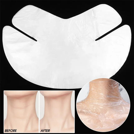 Plastic Film Neck Masks Wrap Disposable Transparent DIY Neck Stickers Paper Ultra Thin Beauty Skin Care Tool Kits
