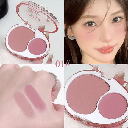 Blush Powder Palette Natural Matte Brighten  Potato Mud Milk Peach Pink Purple Apricot Rubores Rouge Korean Dupes Blusher Makeup