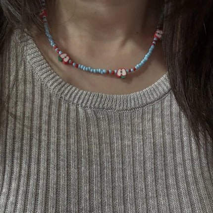 Bohemian Handmade Beaded Choker Necklace Adjustable Colorful Seashell Surfer Necklaces Beach Crystal Charms for Jewelry Making