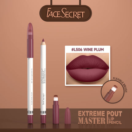 15 Color Matte Lip Liner Pen With Brush, Long Lasting Waterproof Velvet Matte Pencils - Smooth Application Makeup Kit Lip Makeup