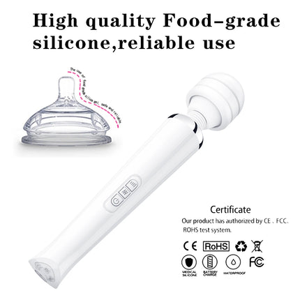 Powerful Magic Wand Vibrator for Women, Large AV Body Massager, G-Spot Clitoris Stimulator, USB Charging Adult Sex Toys for Women