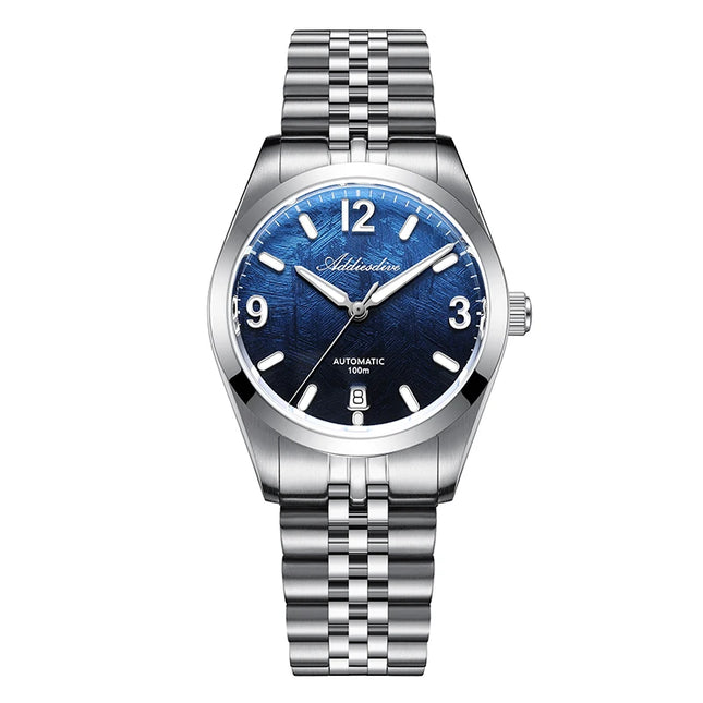 ADDIESDIVE Men Luxury Diver Automatic Mechanical Watch Sapphire Crystal 100M Waterproof Stainless Steel Business Sports AD2547