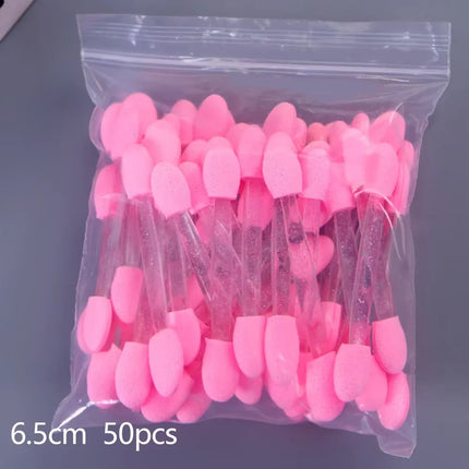 10/30/300pcs Double Ended Eyeshadow Brush Eyeshadow Applicators 6.2cm Makeup Sponge Brushes For Women Cosmetic Beauty Tool