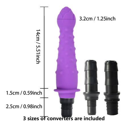 1pc Purple Silicone Massage Head, Fascia Gun Massage Head, with Multiple Uses, Including Three Interfaces, Used for Fascia Gun